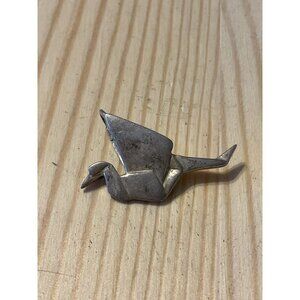 Sterling Silver Origami Crane Pendant